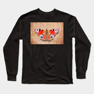 Peacock Butterfly Art Long Sleeve T-Shirt